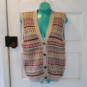 Kiz 4/6 30% wool grandpa sweater cardigan Grannycore grandma 👵 cottage